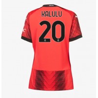 AC Milan Pierre Kalulu #20 Domáci Ženy futbalový dres 2023-24 Krátky Rukáv